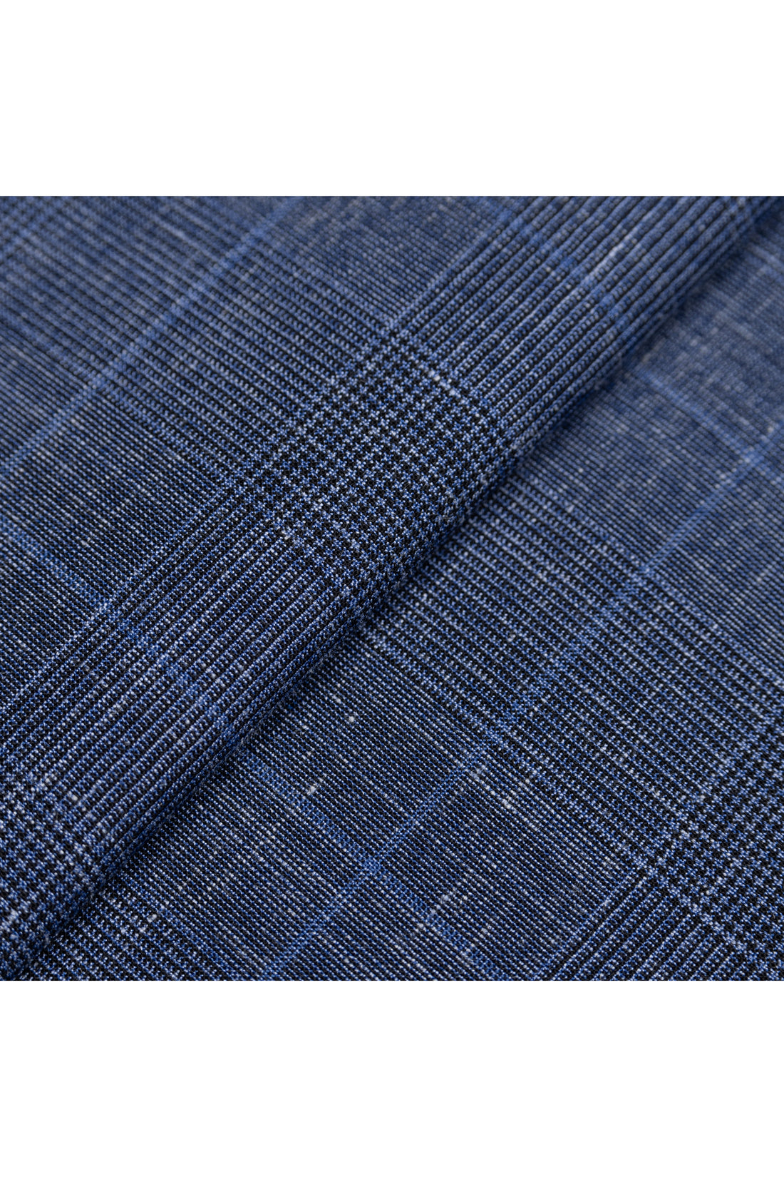 Midnight Blue Wool-Silk-Linen Blend Suit