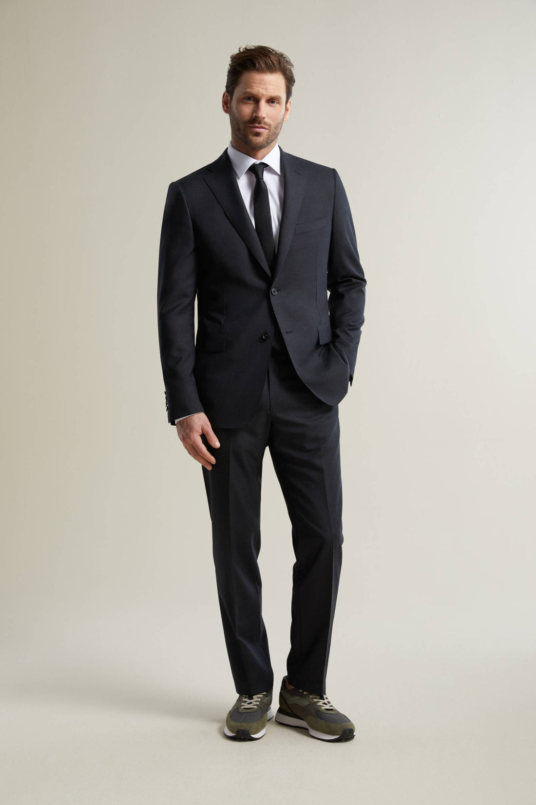 Charcoal Ice Wool Suit Front