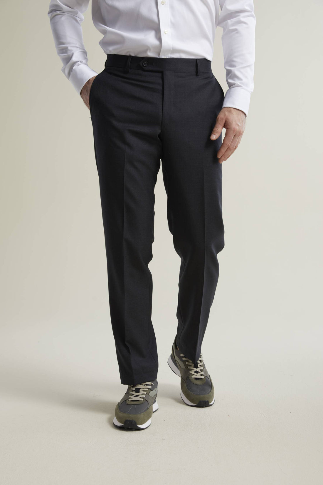Charcoal Ice Wool Suit Pant front