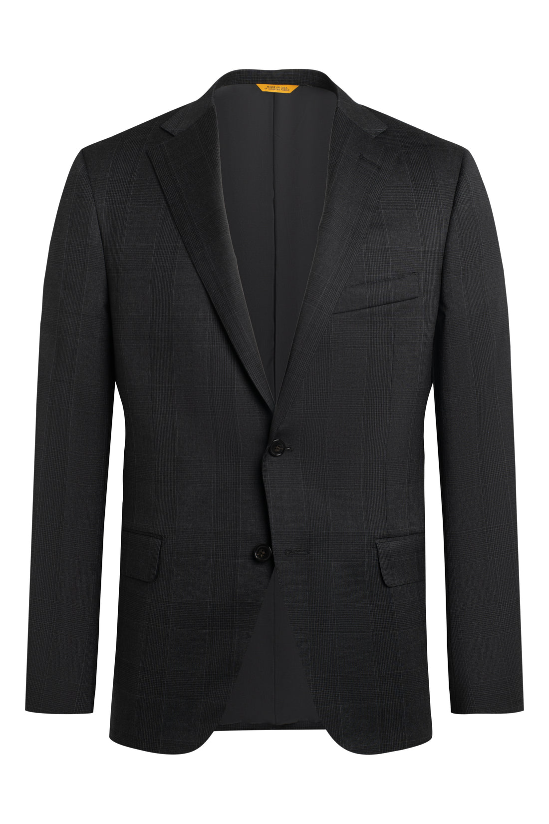 Charcoal Plaid Suit Jacket