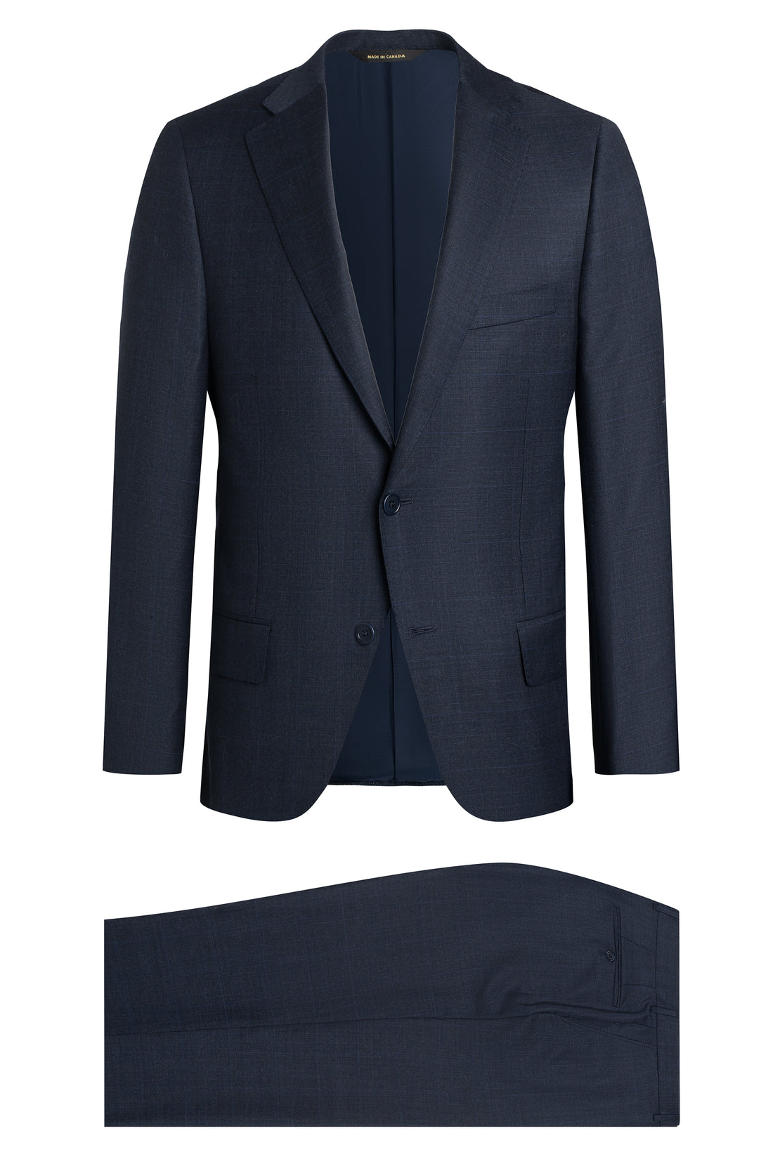 Navy Check Suit
