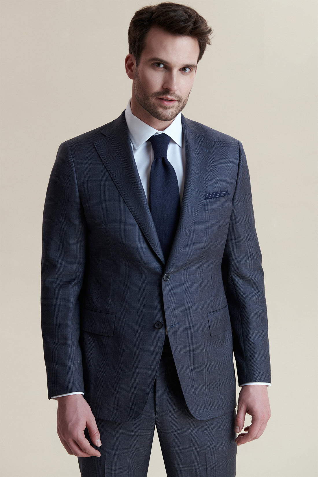 Blue Glen Plaid Suit
