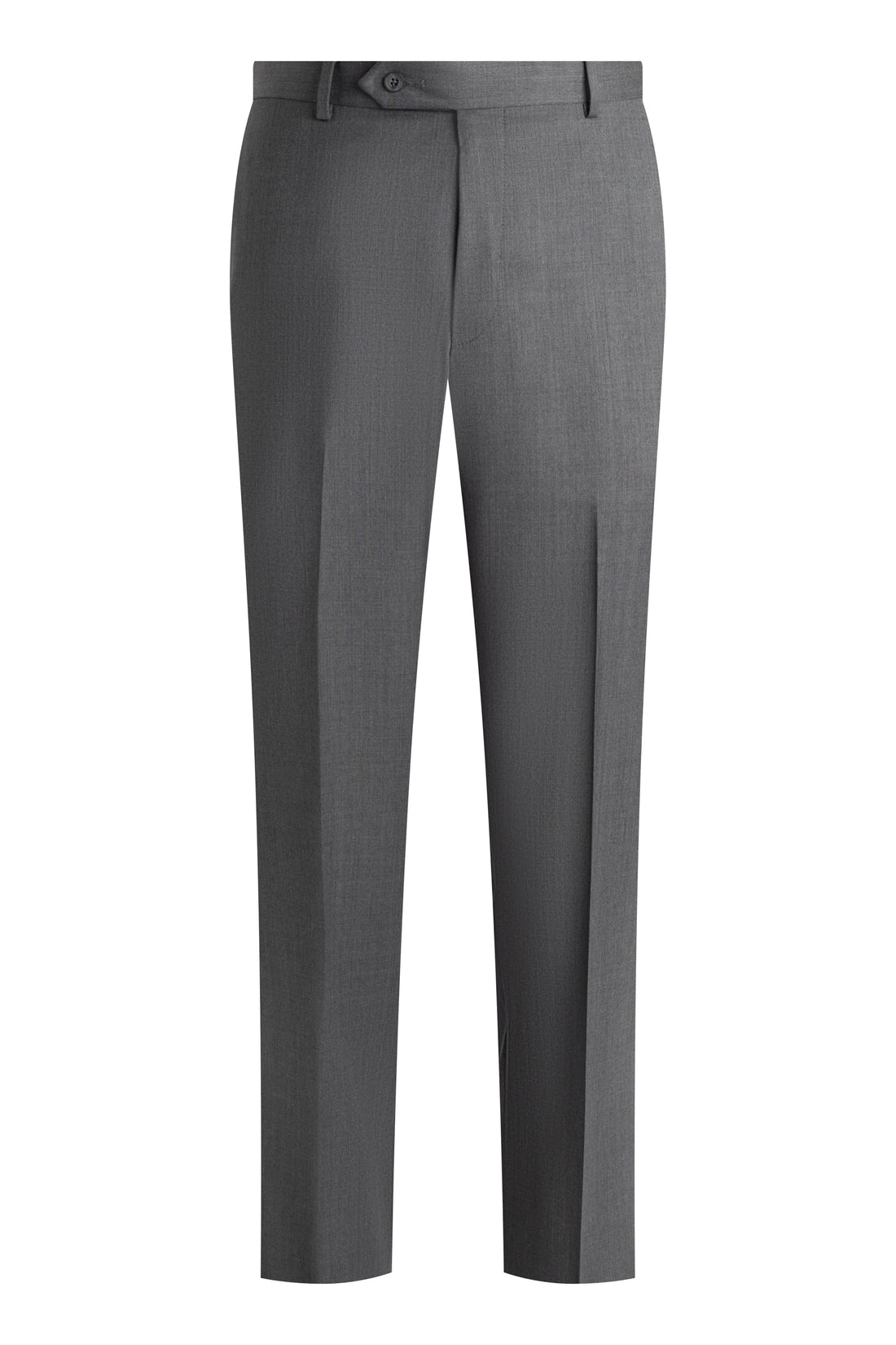 Grey Smart Wool Trousers front