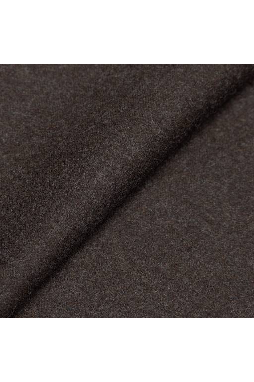 Dark Brown 150's Ice Flannel Trousers fabric swatch