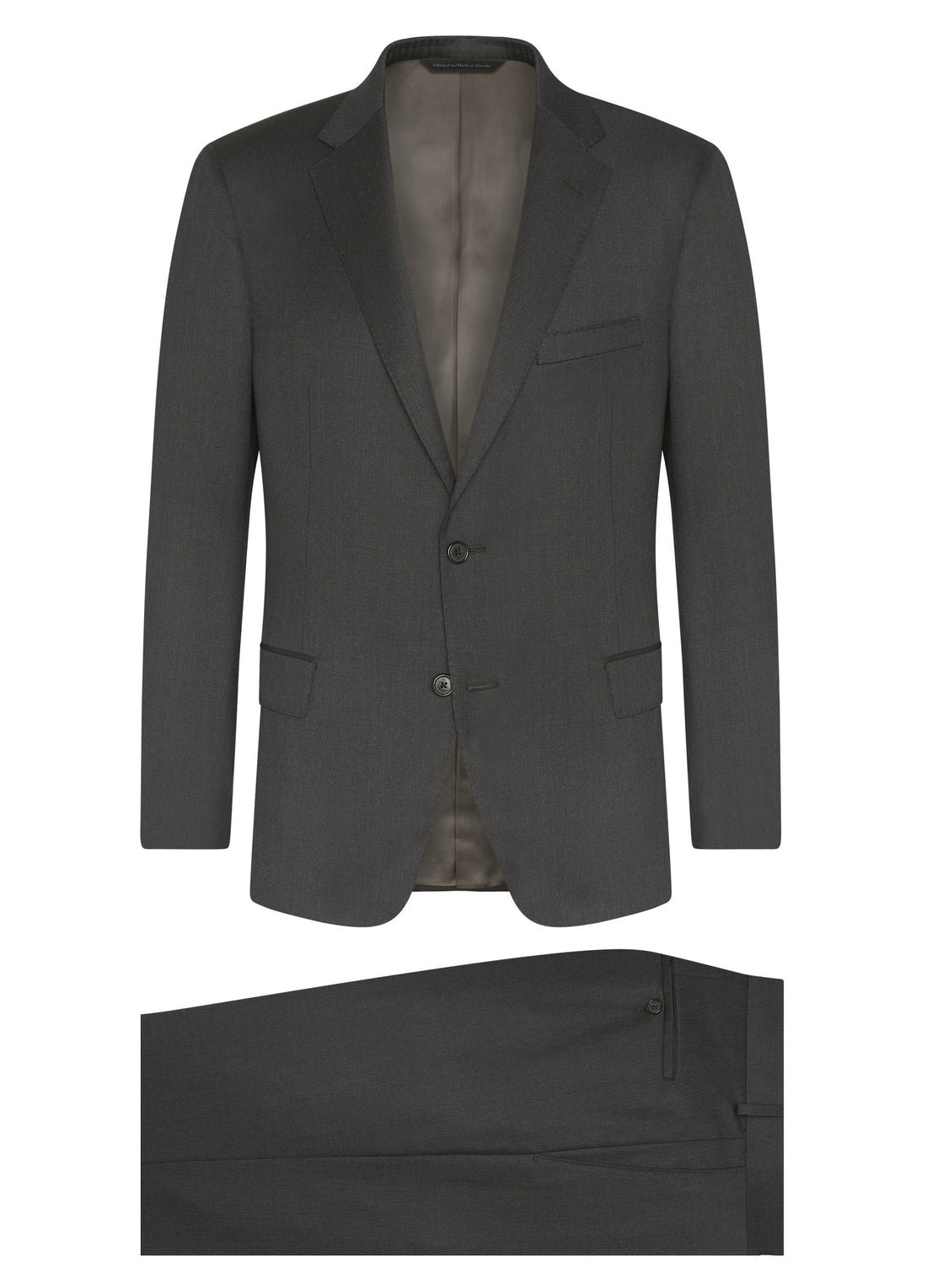 Canadian made Grey Super 120s Wool Suit from Samuelsohn