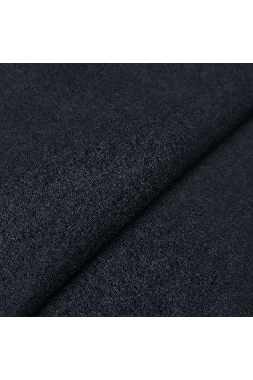 Pantalon gris foncé sans plis en flanelle de laine froide