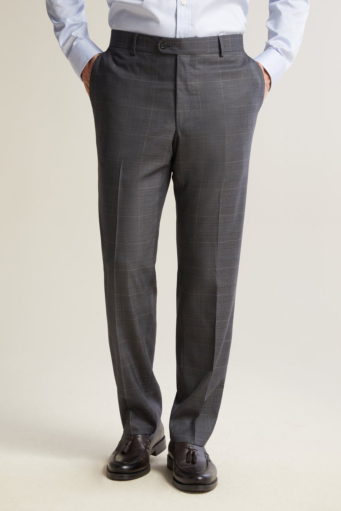 Charcoal Super 150s Plaid Suit