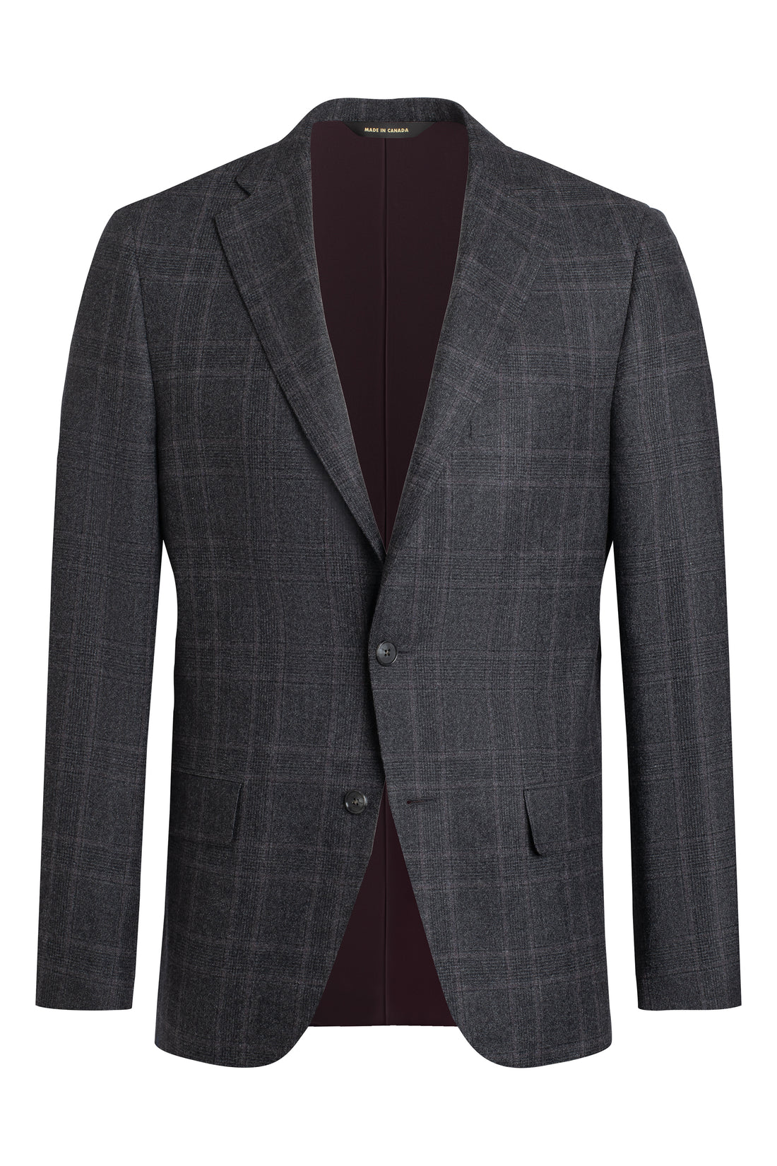 Charcoal Flannel Plaid Trofeo Suit