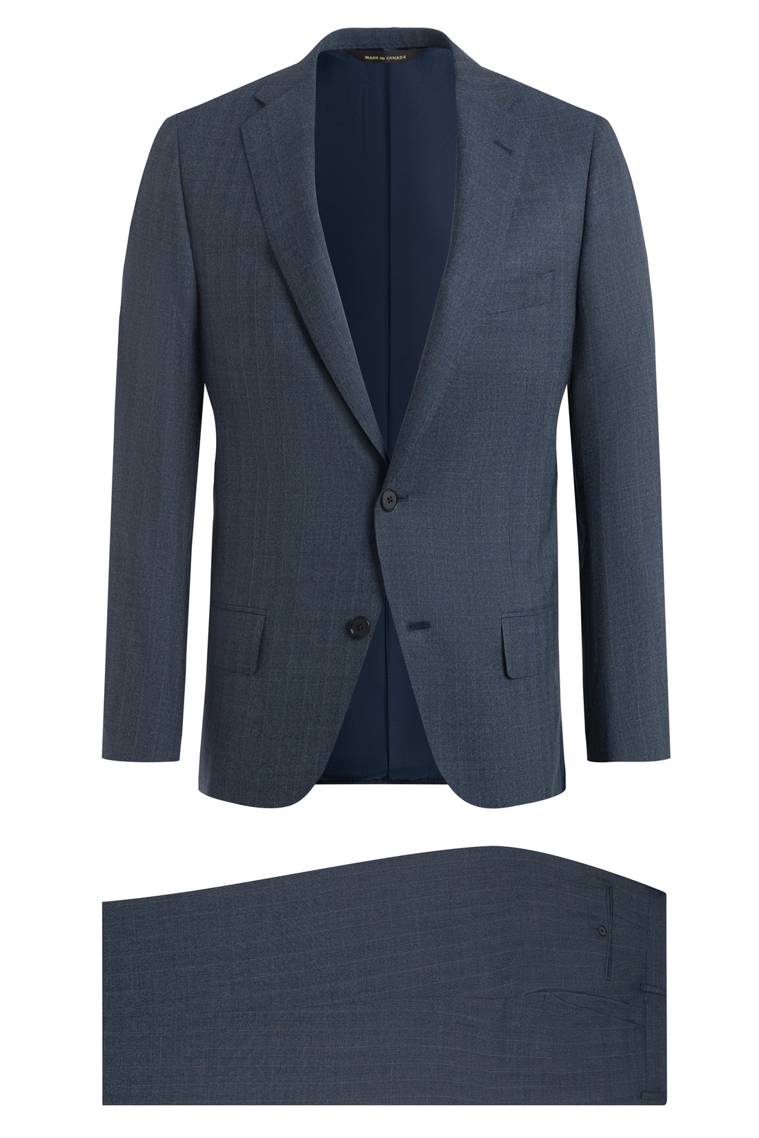 Slate Blue Wool B-fit Suit