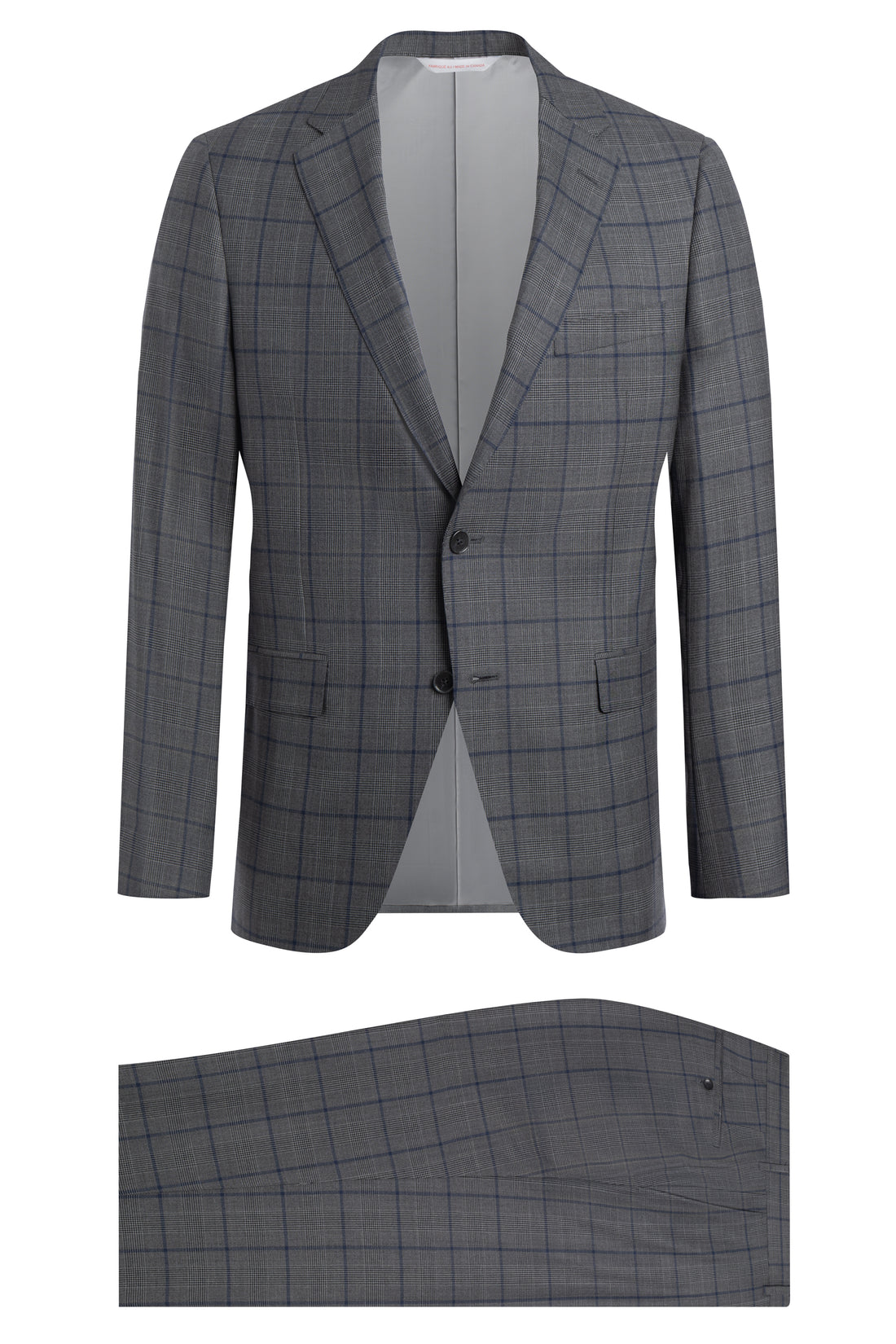 Smoke Grey 150’s Overcheck Suit