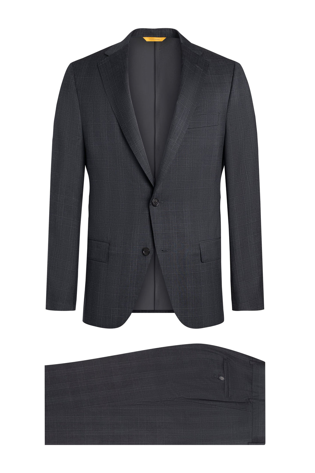 Charcoal Tonal Glen Plaid Wool Suit