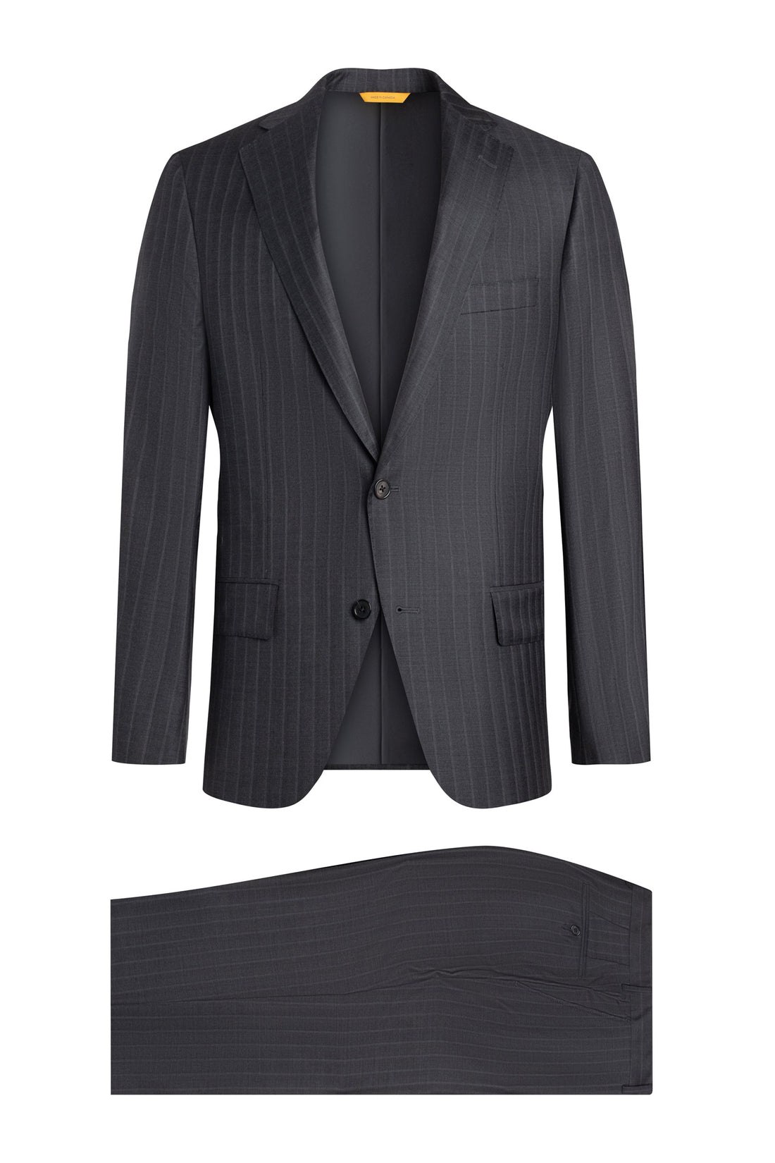 Charcoal Pinstripe 150s Wool Suit