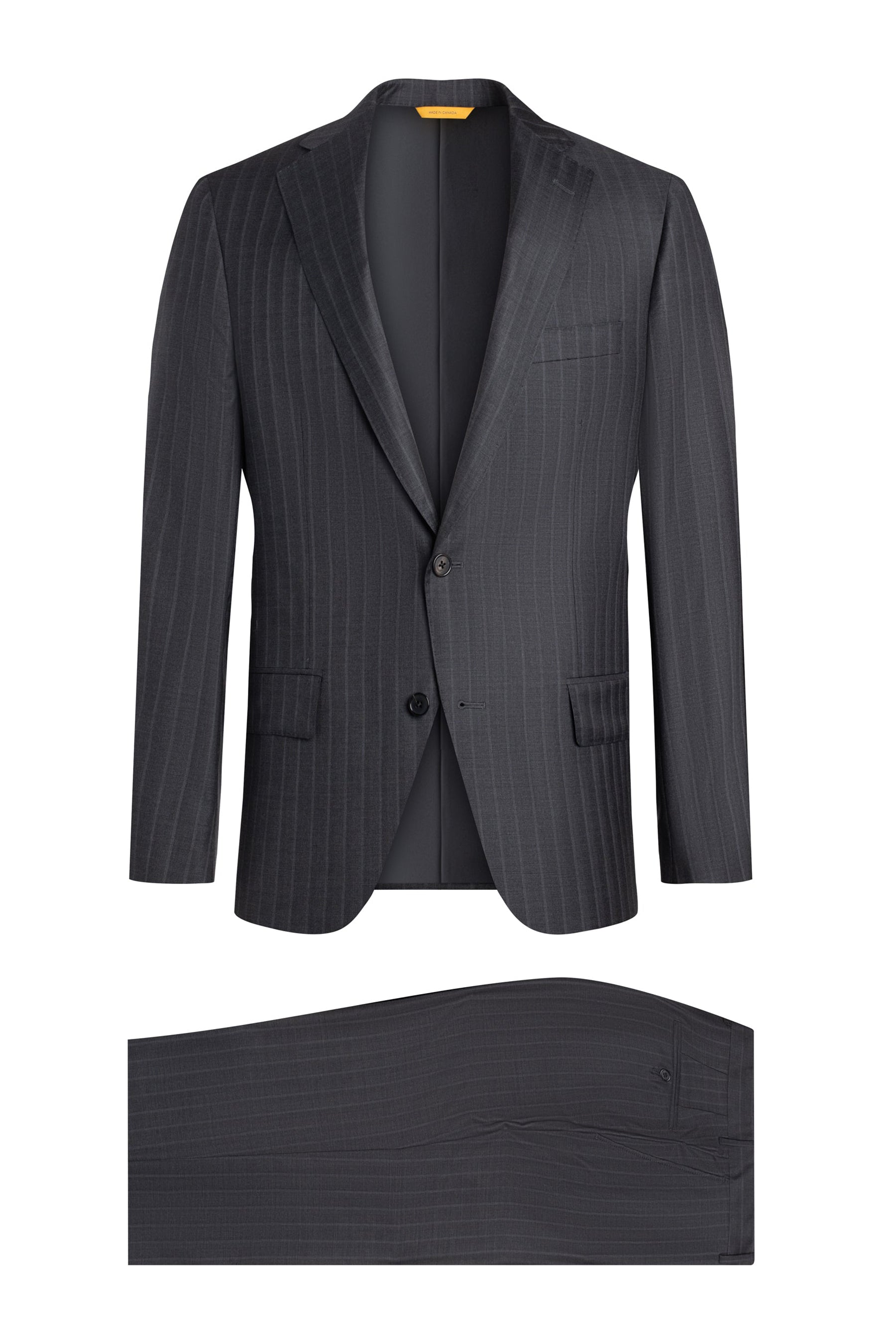Charcoal Pinstripe 150s Wool Suit – Samuelsohn