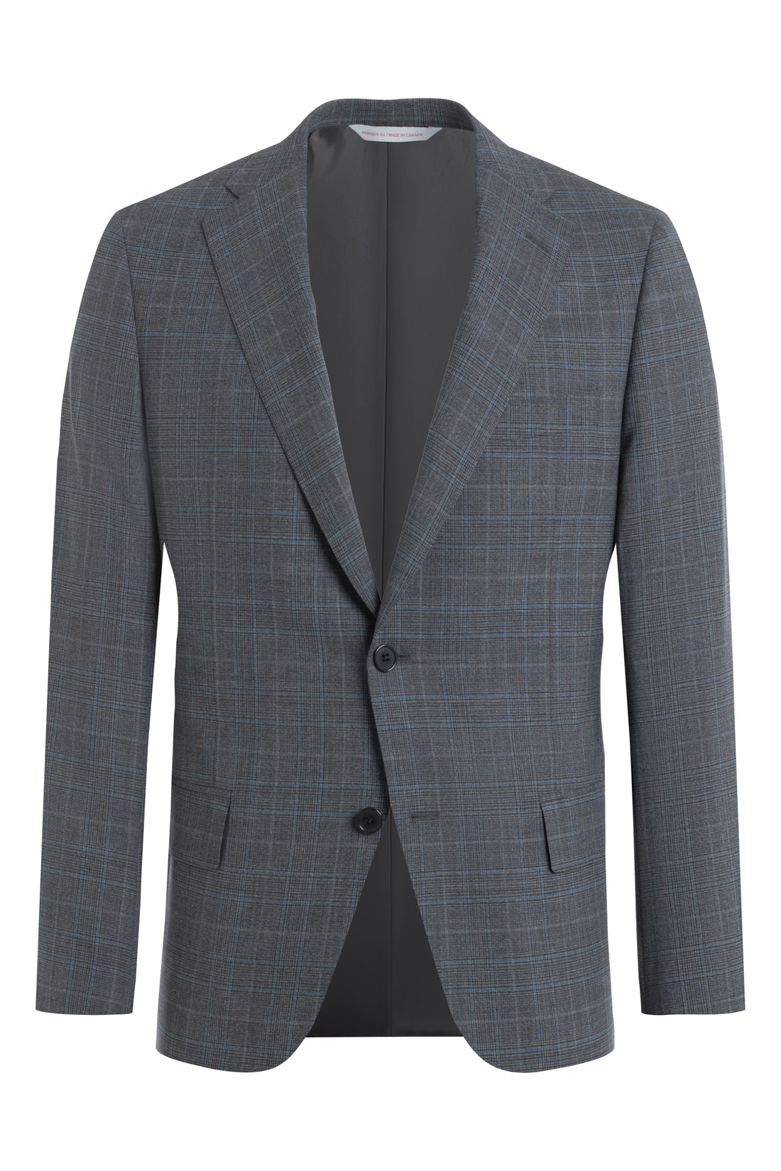 Slate Zegna Wool Plaid Suit