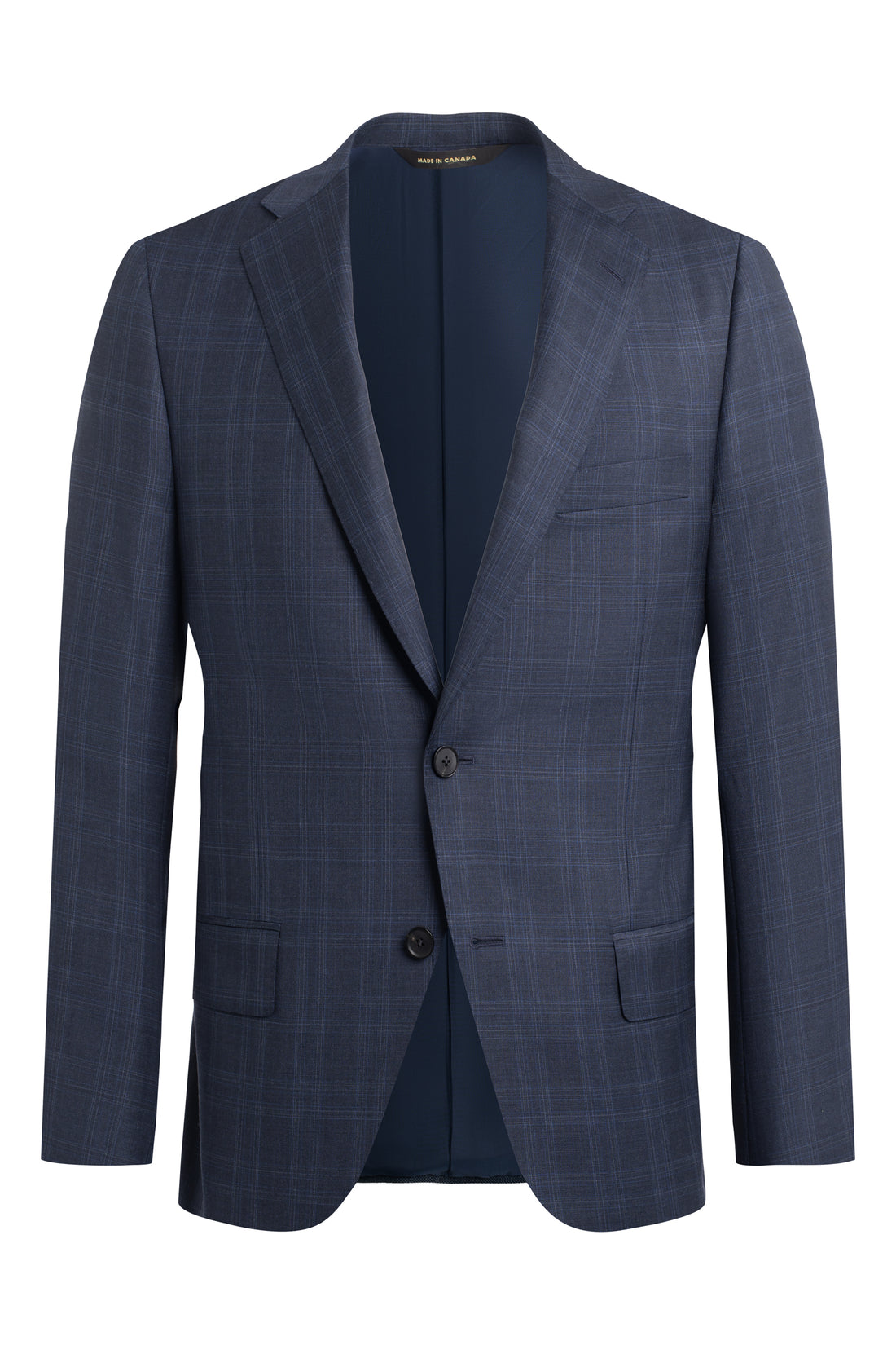 Navy Glen Plaid 150s Suit jacket front