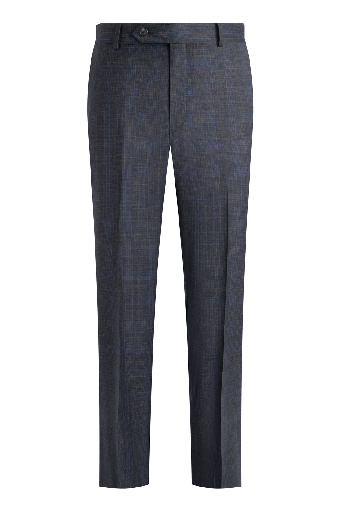Charcoal-Blue Graph Check Suit front pant