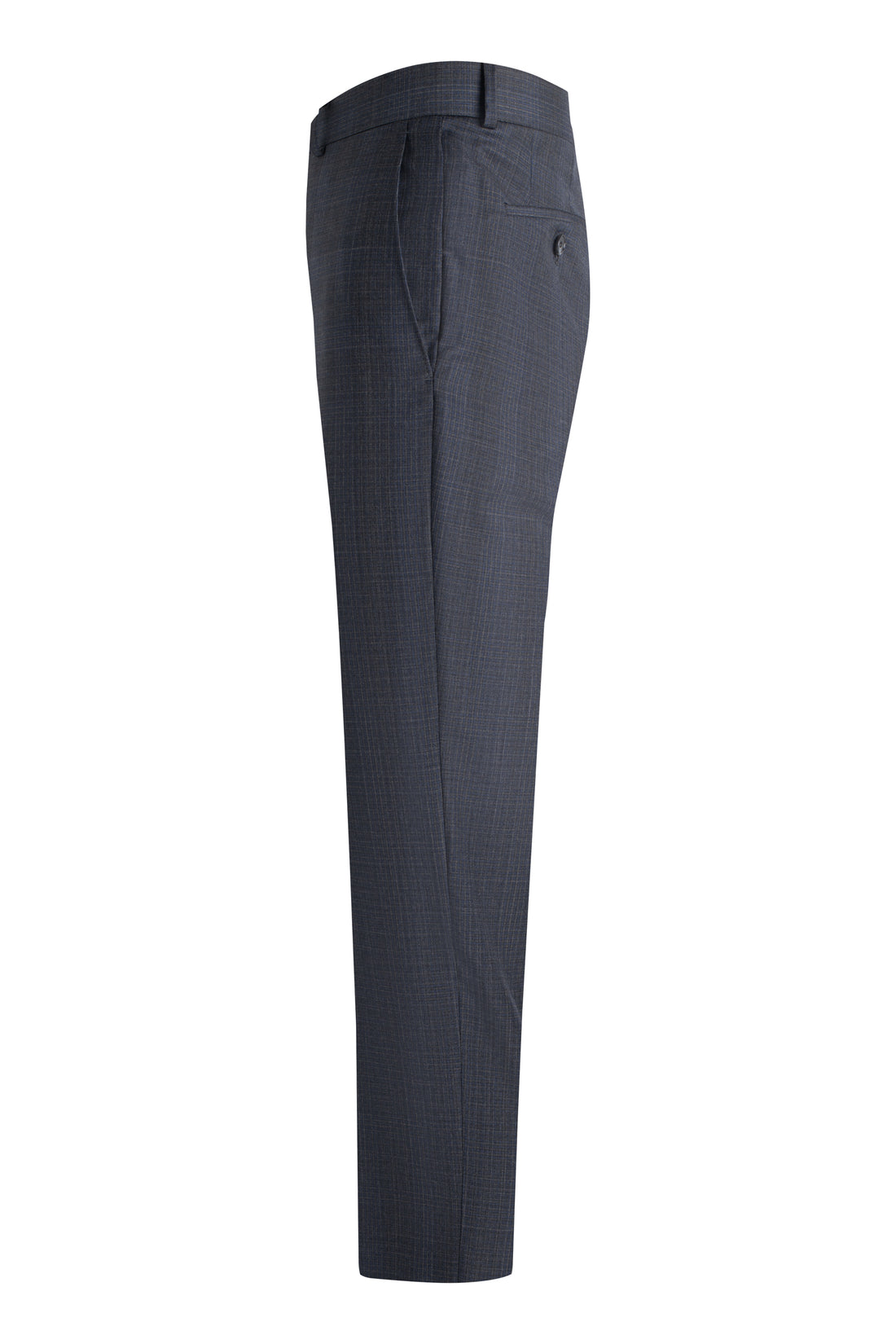 Charcoal-Blue Graph Check Suit side pant