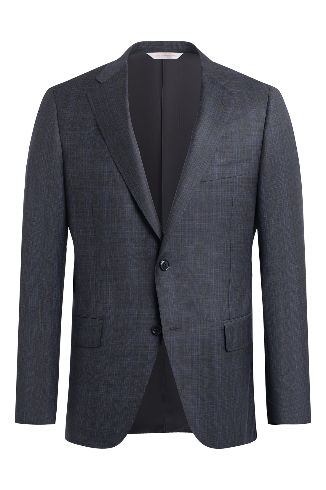 Charcoal-Blue Graph Check Suit jacket front