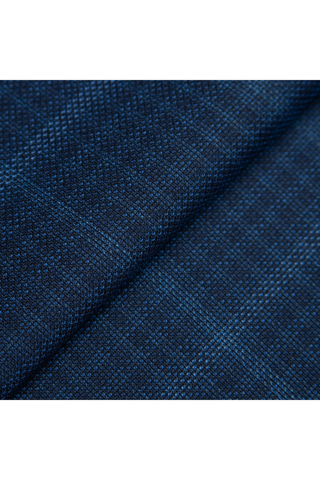 Blue Pure Wool Plaid Jacket
