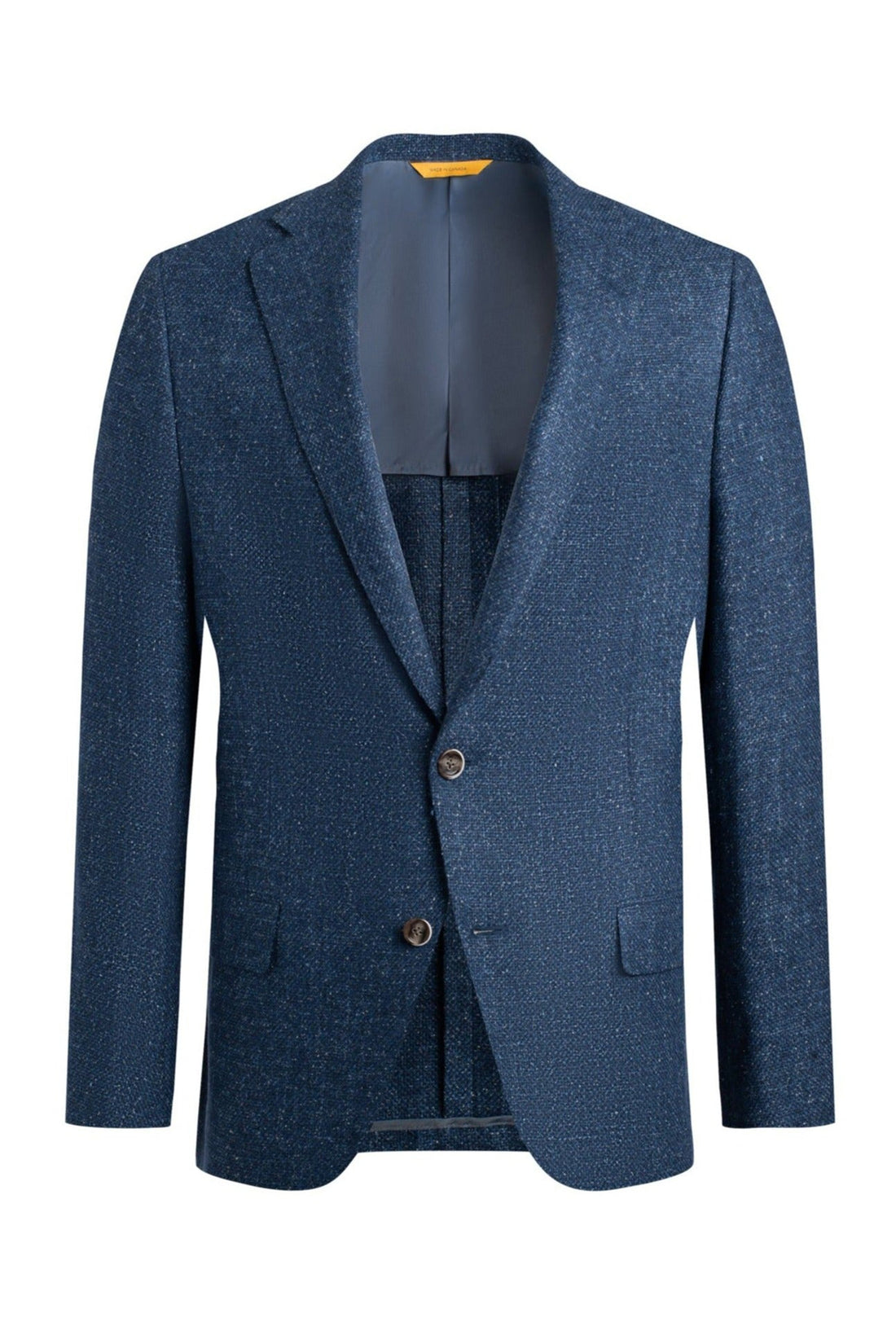Blue Tweed Wool Silk Blend Jacket