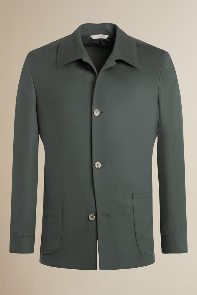 Exclusive Work Jacket in Green, fabric by Zegna