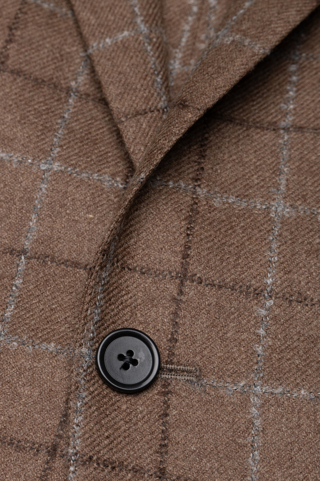 Camel Check Wool Cashmere Jacket