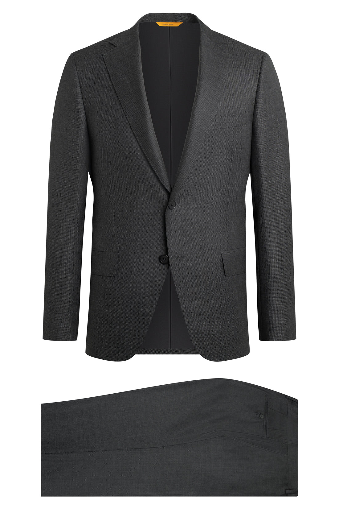 Tropical Suit Navy – Wool Silk Stripe Samuelsohn