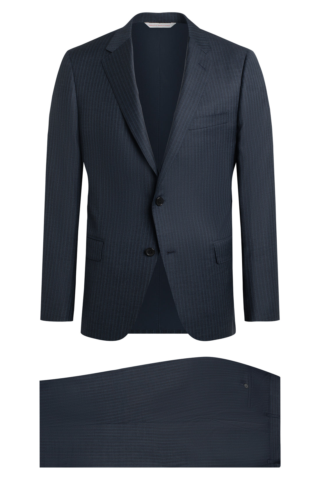 Slate Blue Zelander Stripe Suit 1