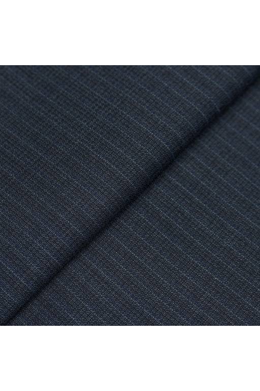 Slate Blue Zelander Stripe Suit fabric swatch