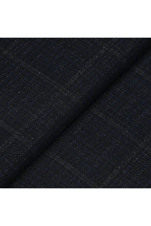 Charcoal Plaid Double Twist Suit fabric image
