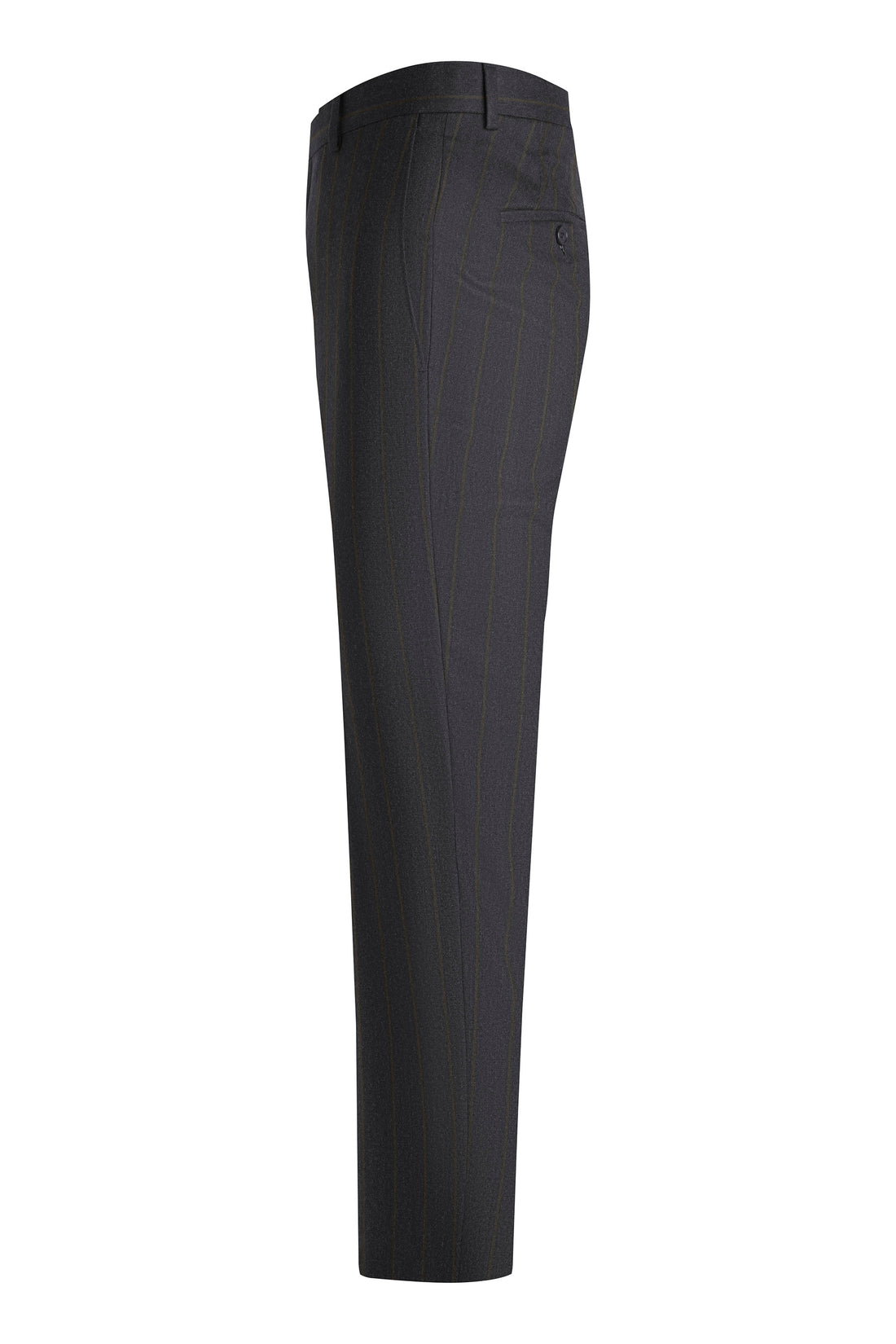 Charcoal Stripe Soft Loop Suit side pant