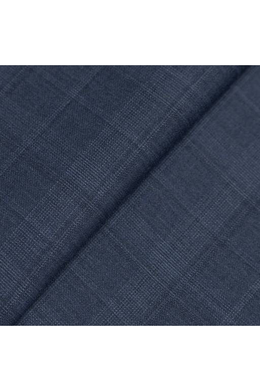 CP-6N023G-B003-B072 Slate Blue Plaid Suit Fabric swatch