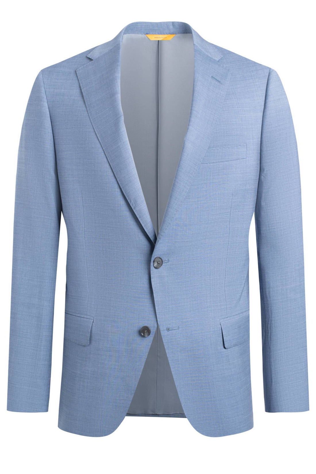 Heritage Gold Light Blue Tropical Wool Suit front jacket
