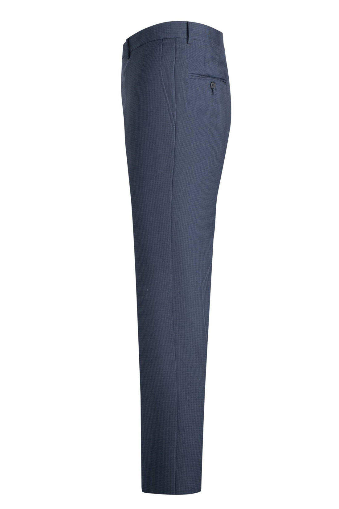 Heritage Gold Blue Super 150s Microcheck Suit Side Pant