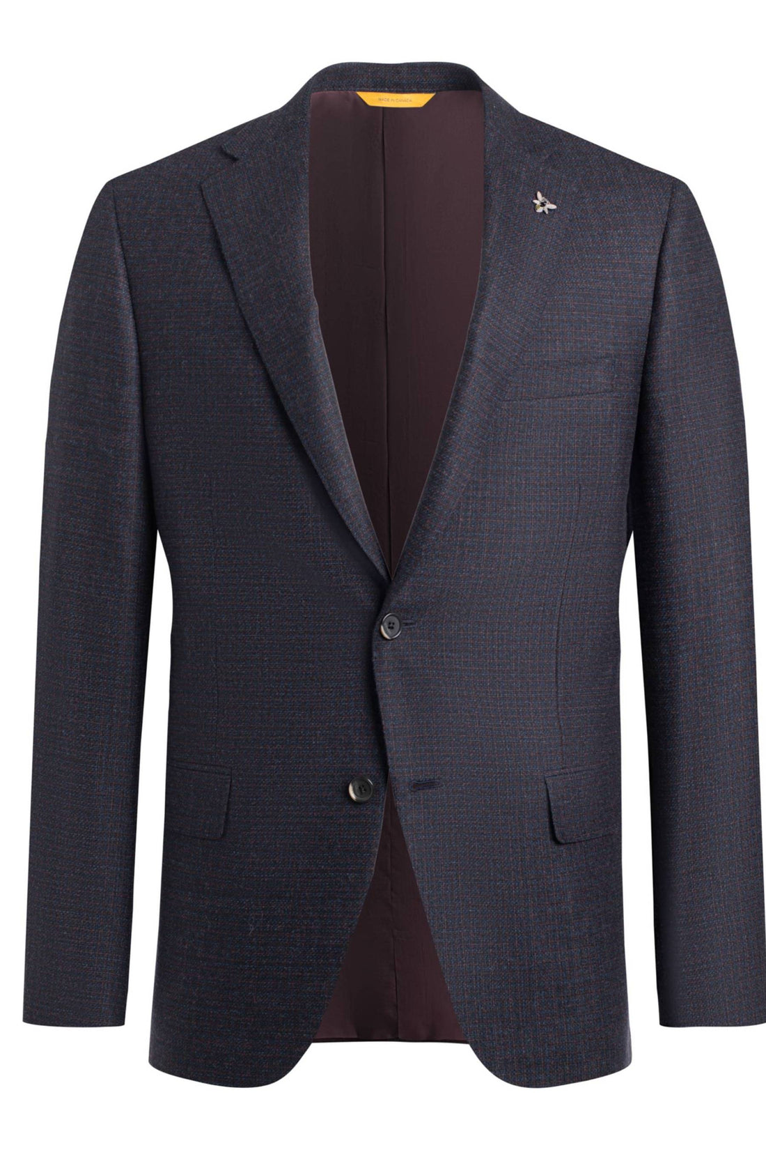 Tropical Samuelsohn – Suit Wool Silk Stripe Navy