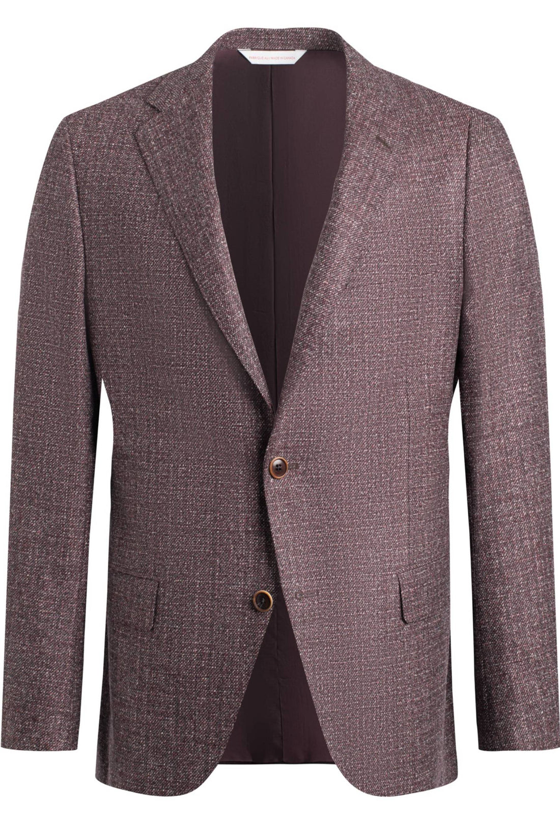 Samuelsohn Burgundy Tweed Jacket front
