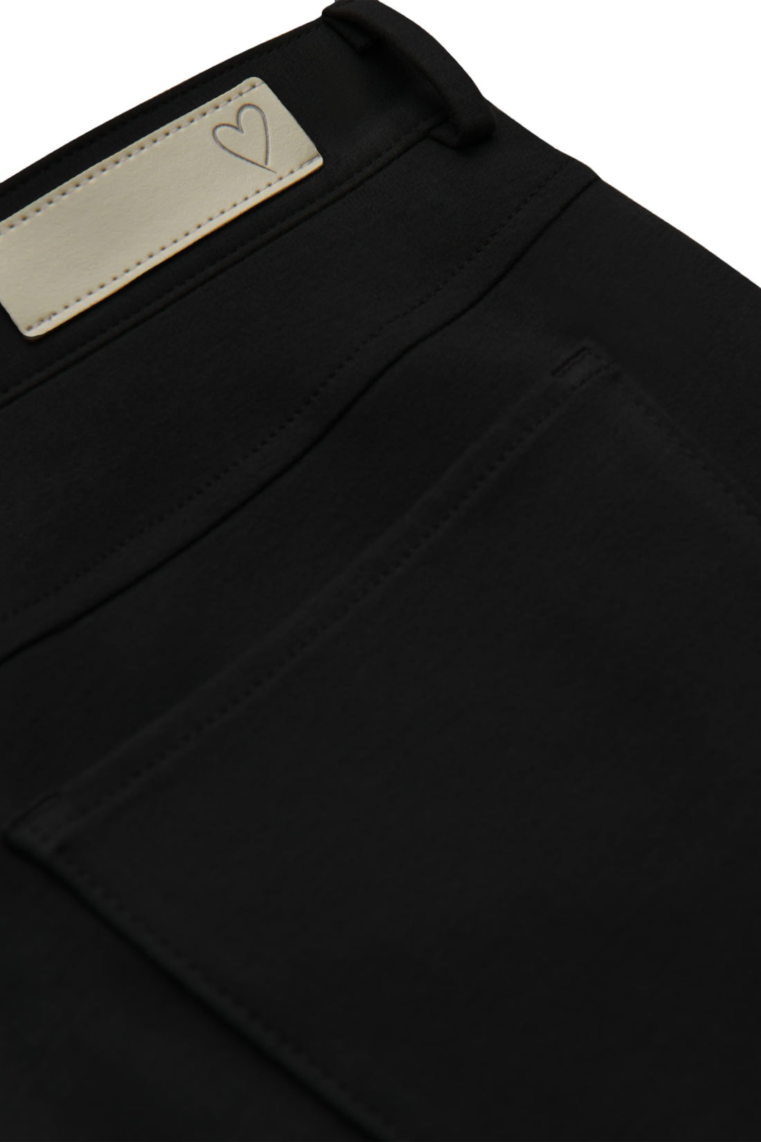 Black Moleskin Knit 5-Pocket Pants