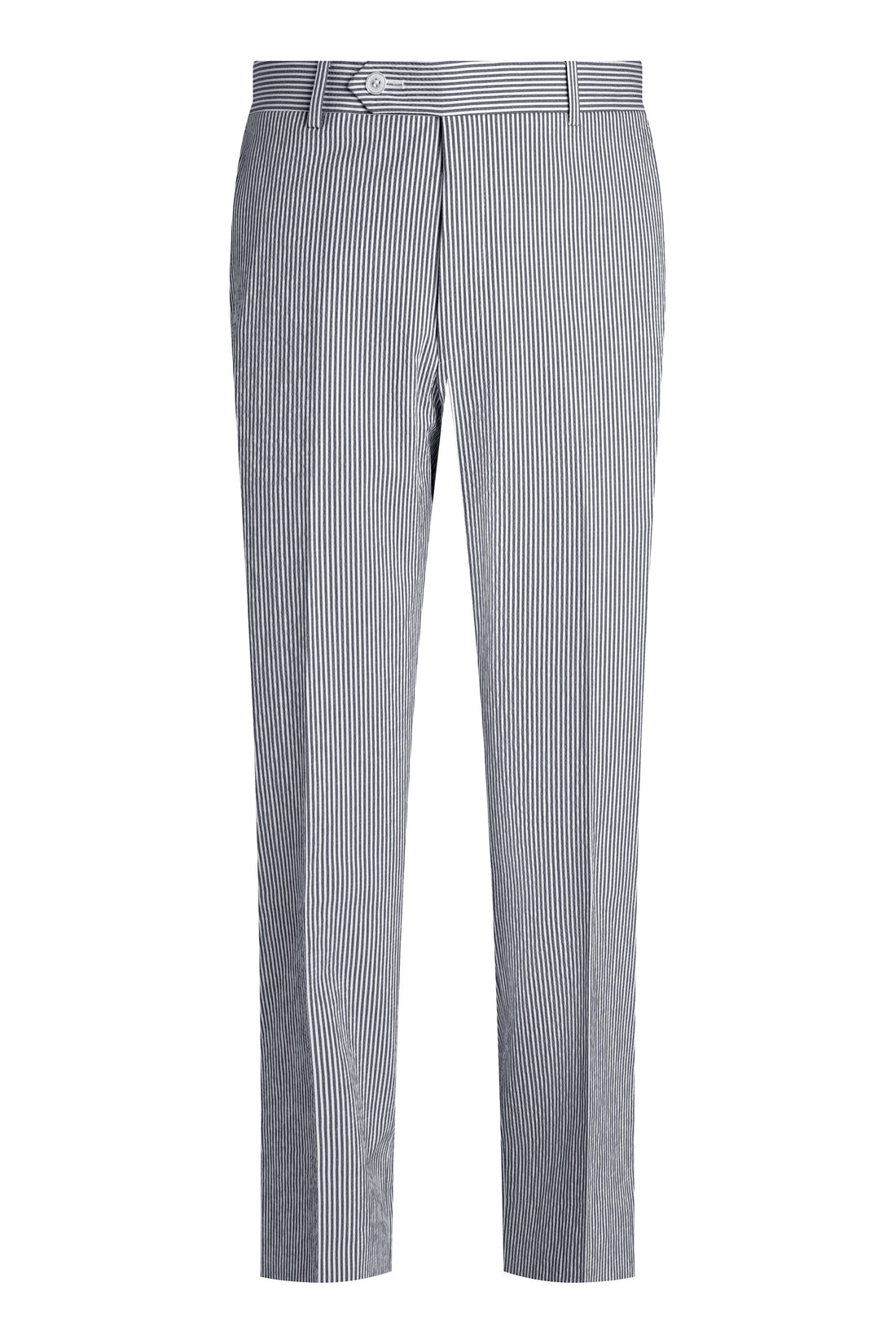 Grey Stripe Seersucker Pant