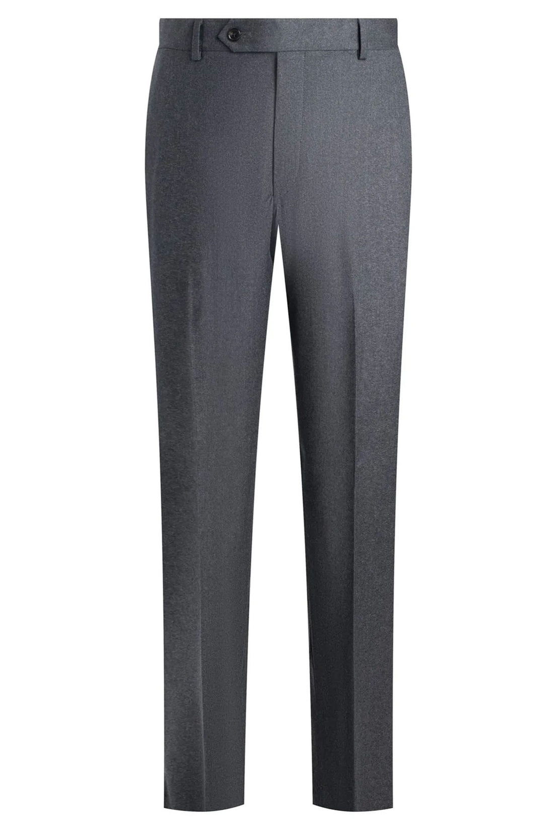 Grey Ice Flannel Flat Front Trousers