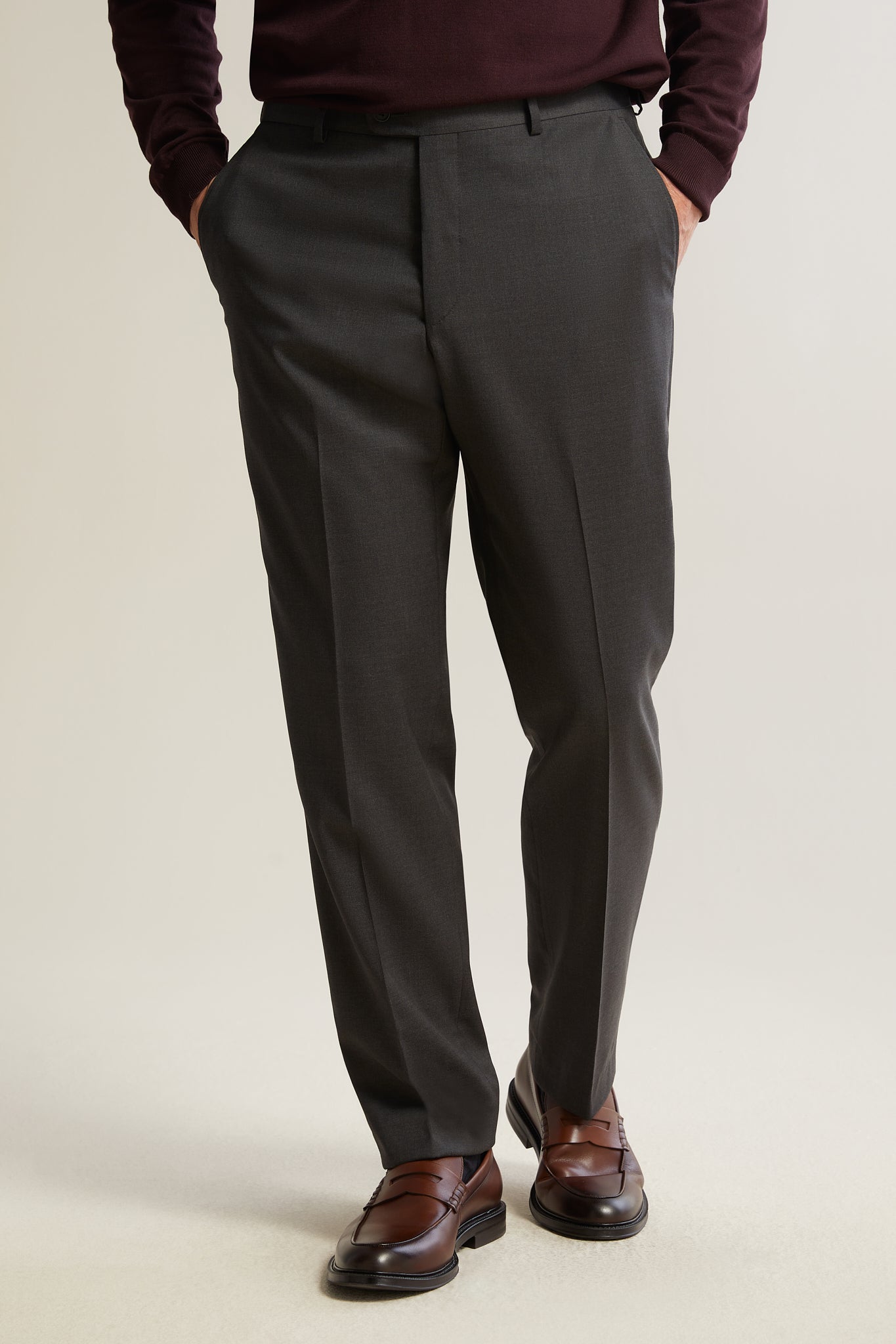 Buy De NoVo Men's Regular Fit Formal Trouser | Combo- Brown & Sky Blue (28,  Brown & Sky Blue) at Amazon.in