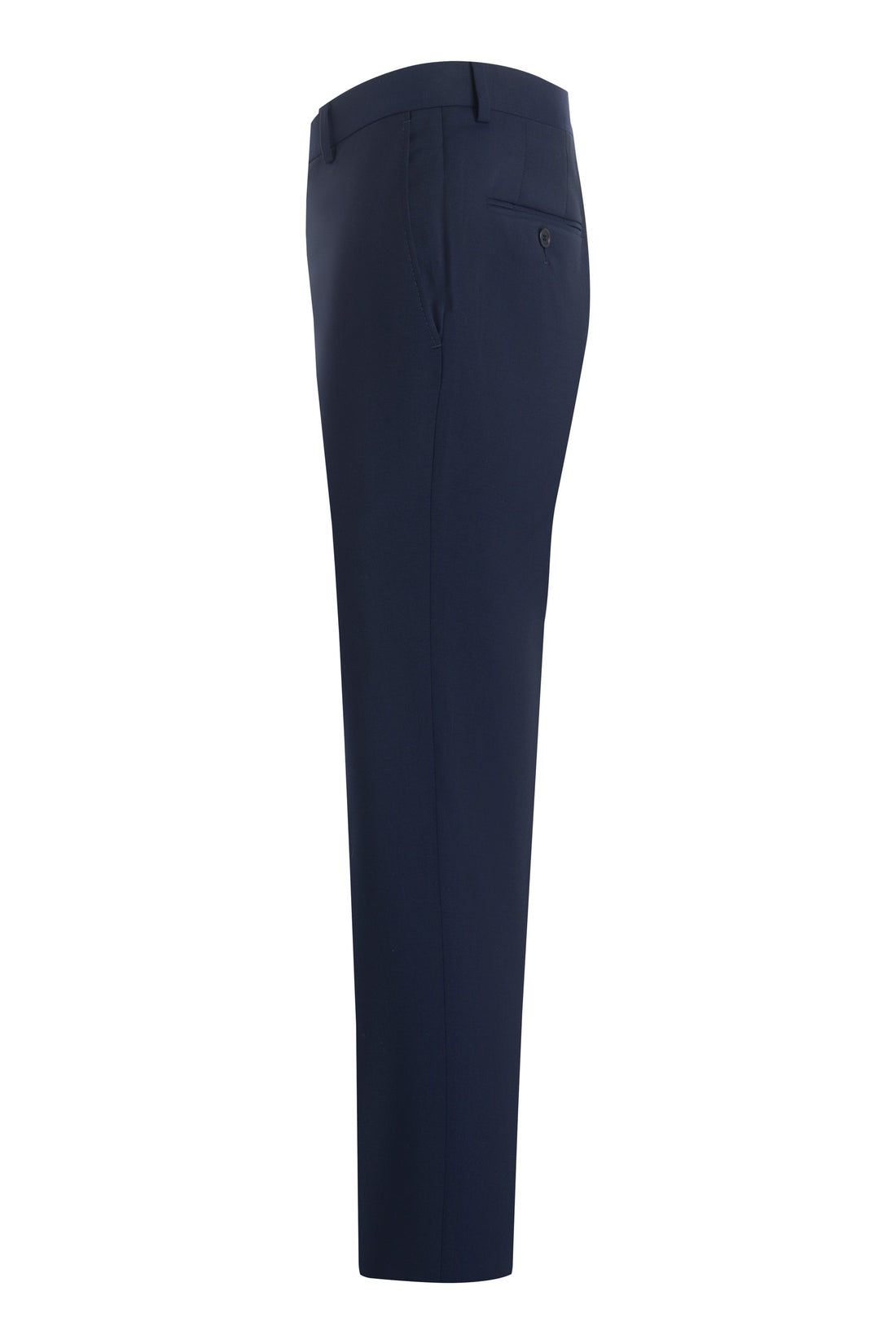 Navy Pure Tropical Wool Trousers