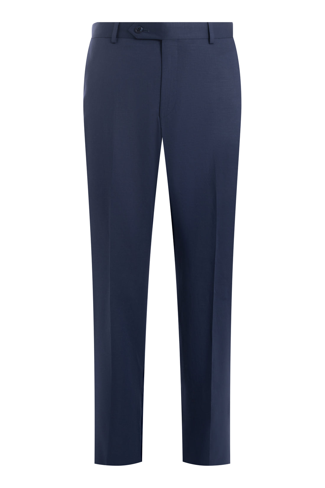 Navy Cotton and Linen Trousers