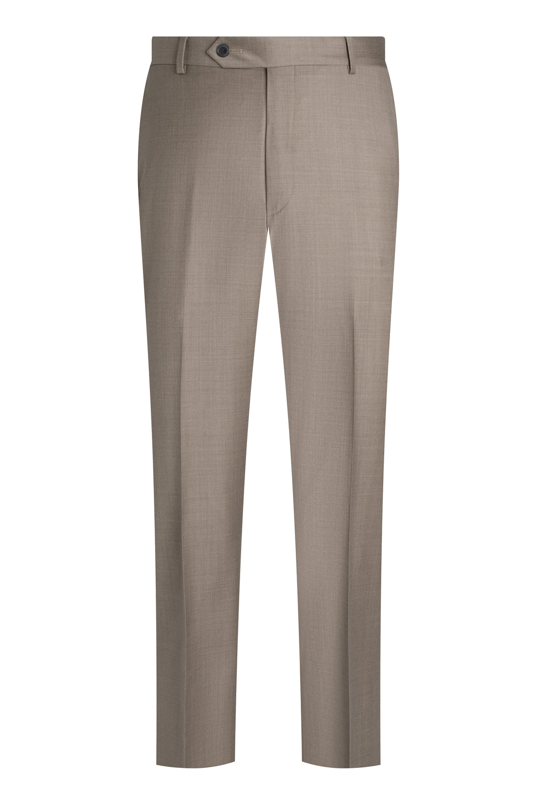 Taupe Flat Front Trousers