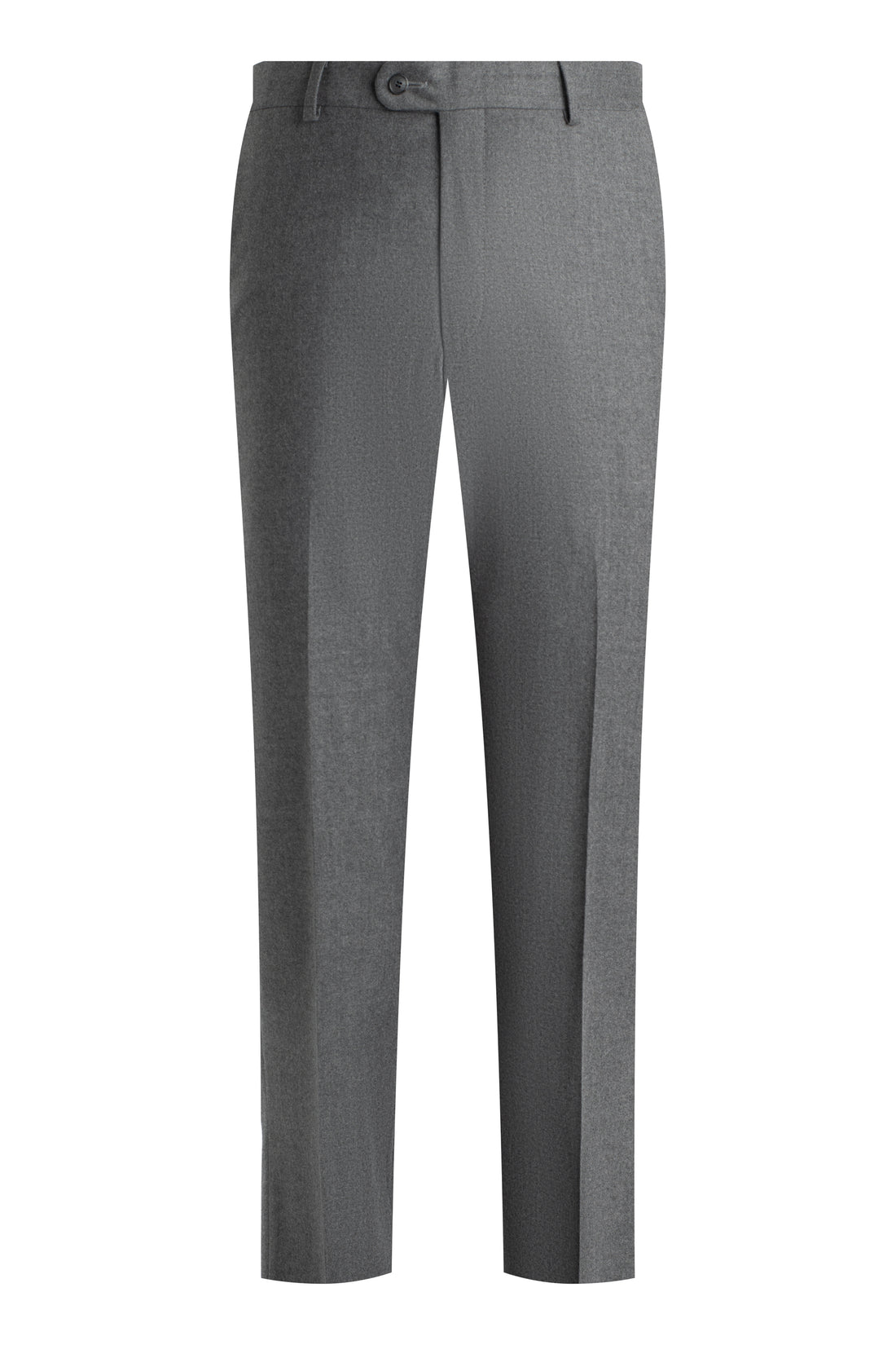 Grey S150 Flannel Trousers front