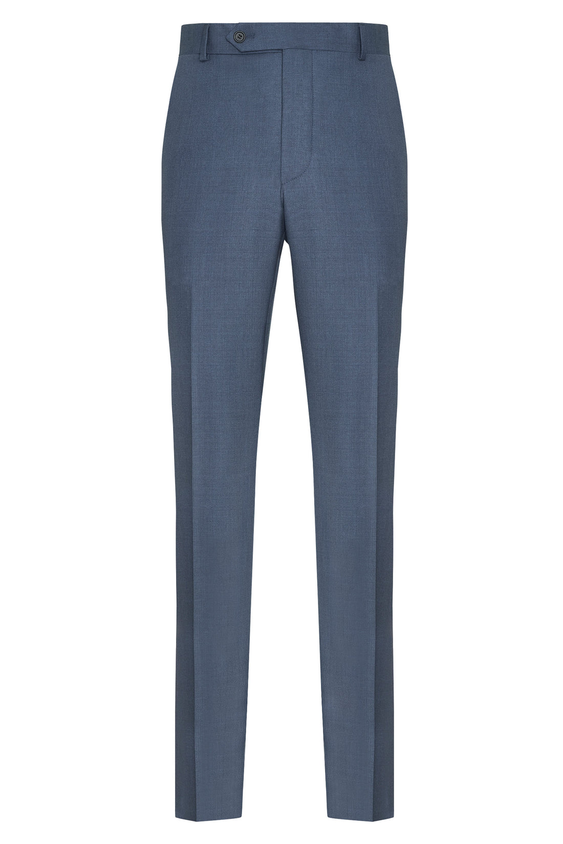British Blue Flat Front Trousers