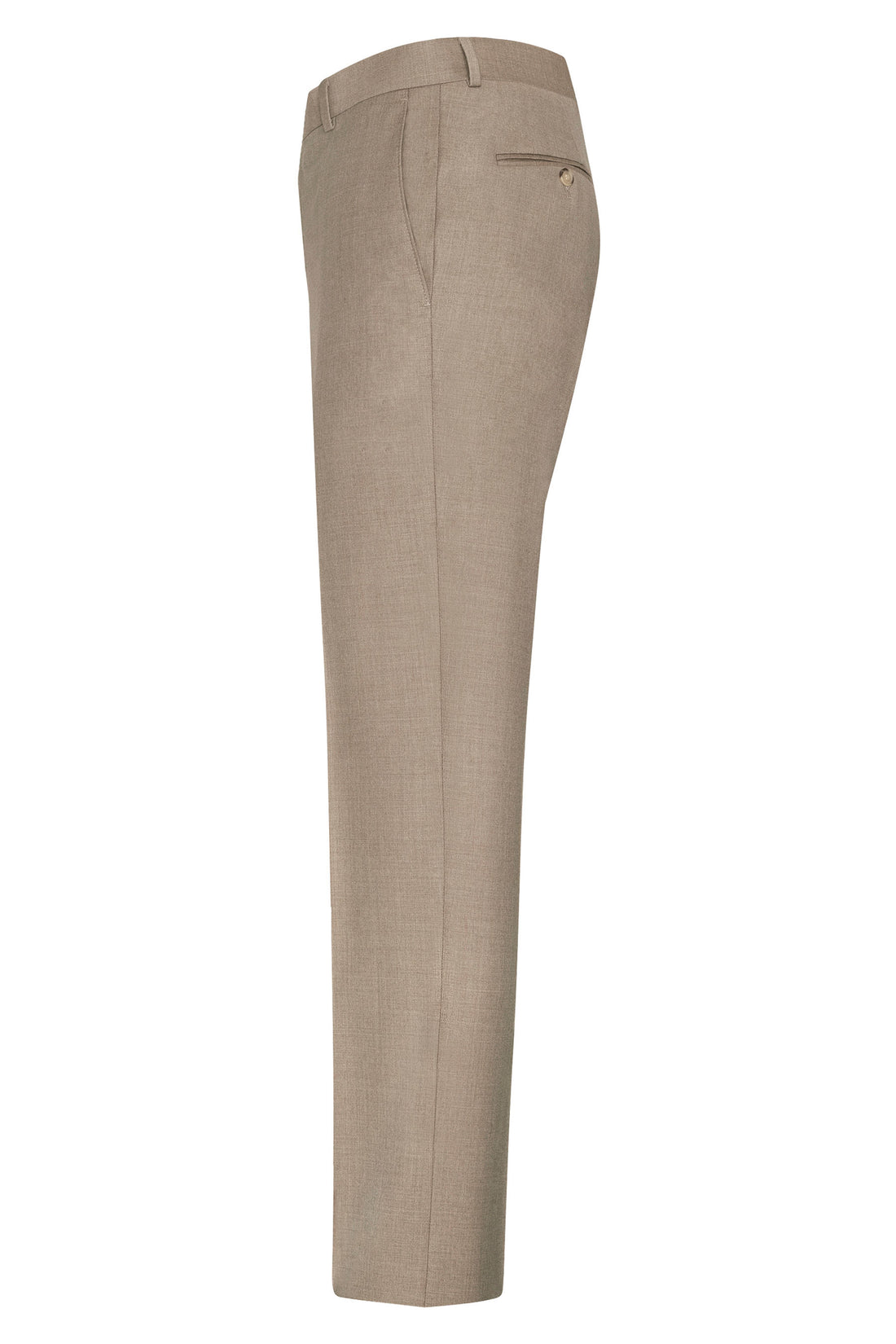 Tan Flat Front Trousers