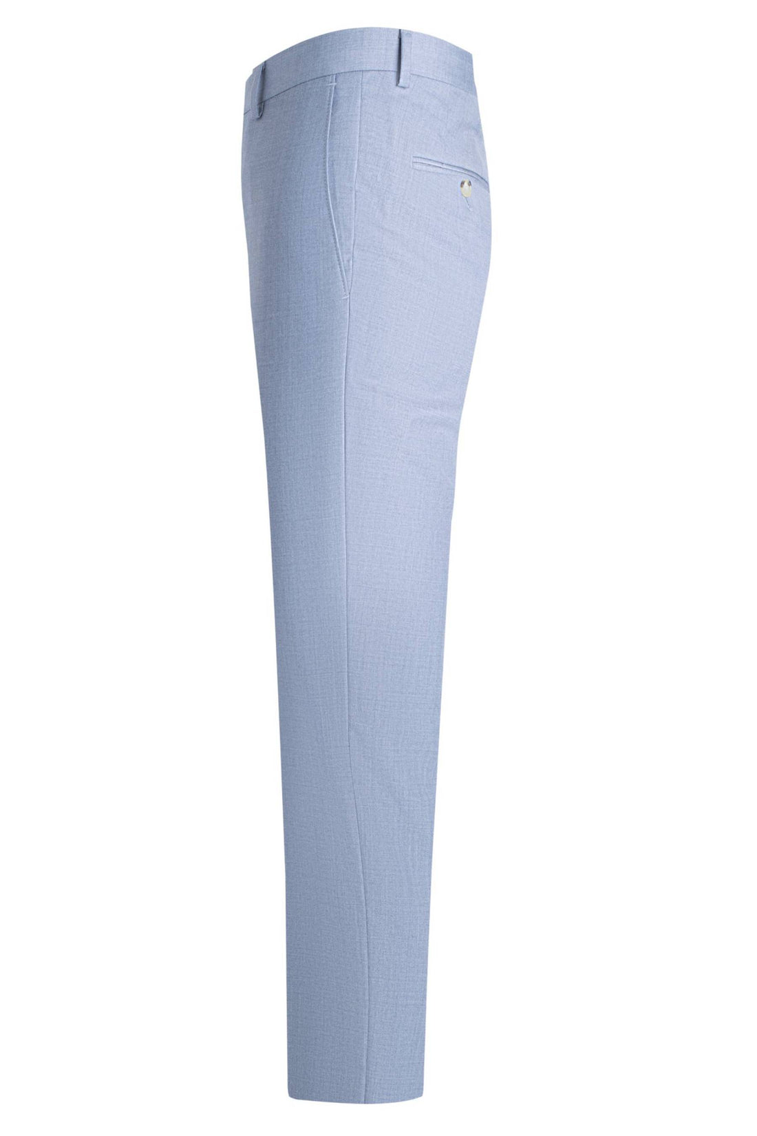 Samuelsohn Light Blue Flat Front Trousers Side
