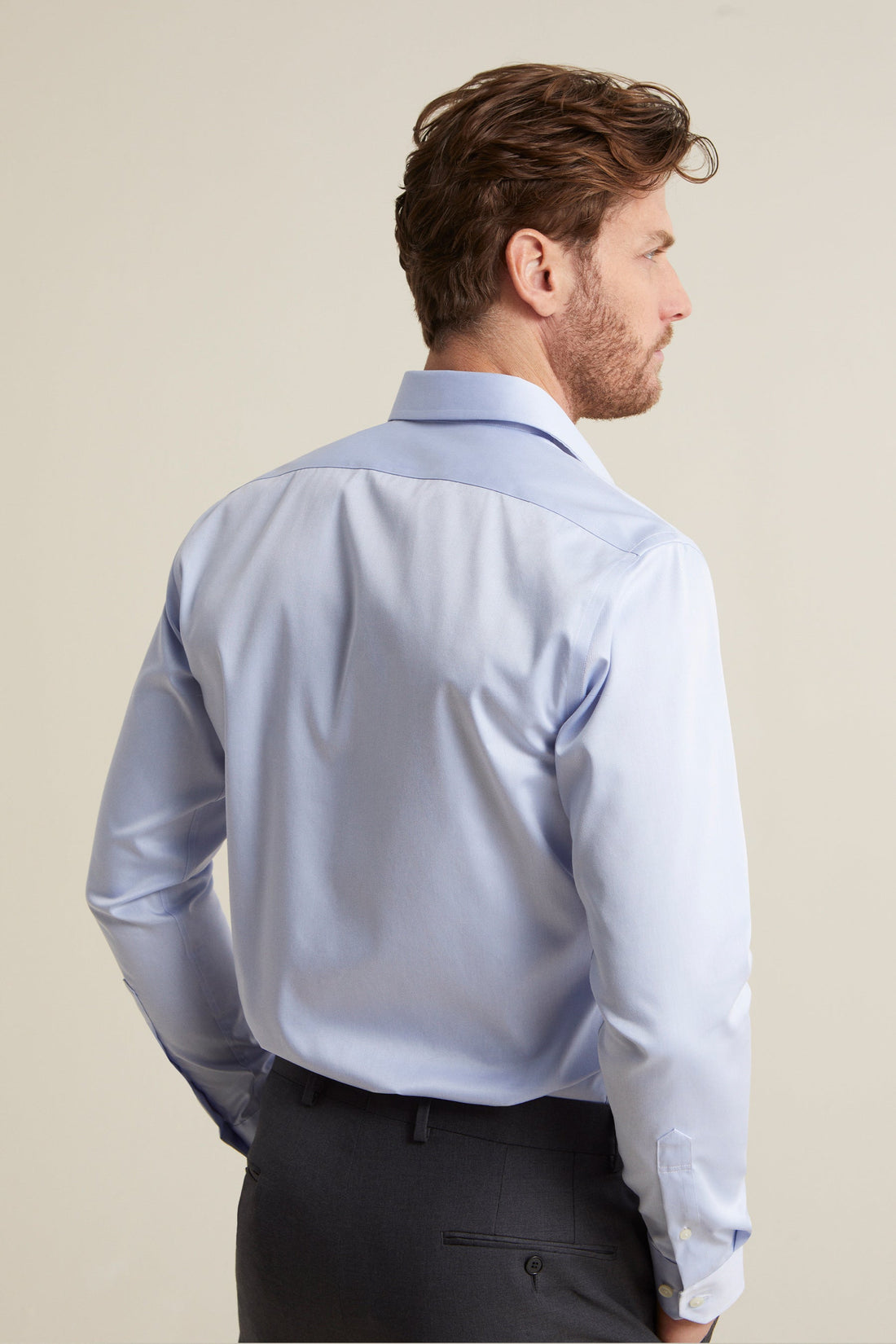 Blue Twill Contemporary Fit Easy Care Shirt
