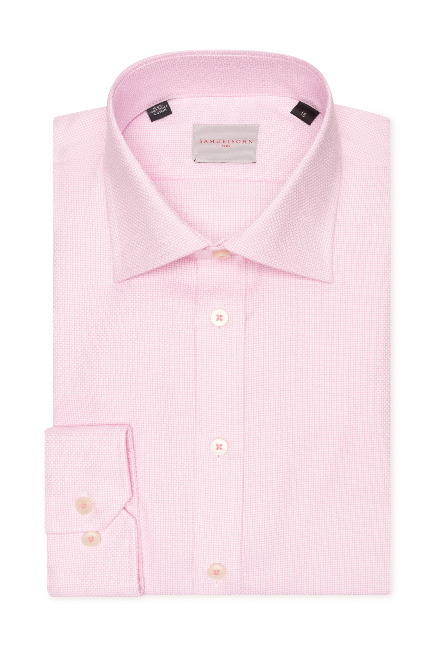 Pink Dobby Dress Shirt – Samuelsohn