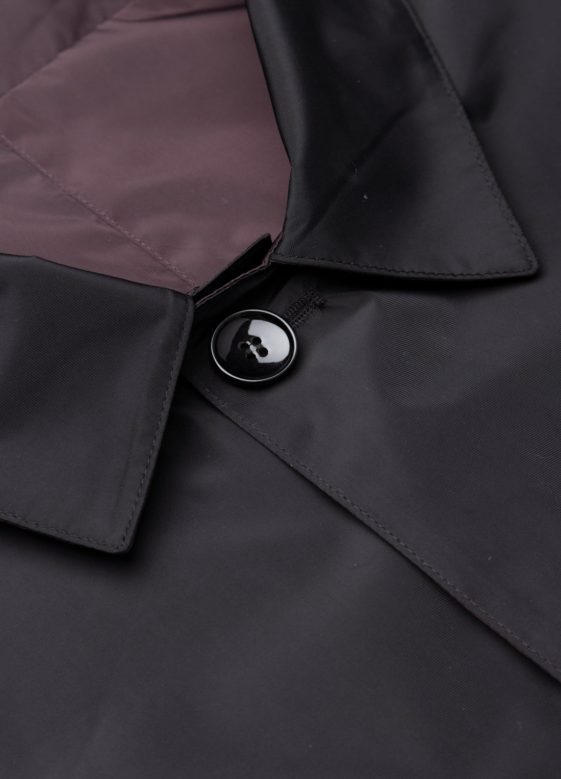 Black Burgundy Reversible Trench Coat